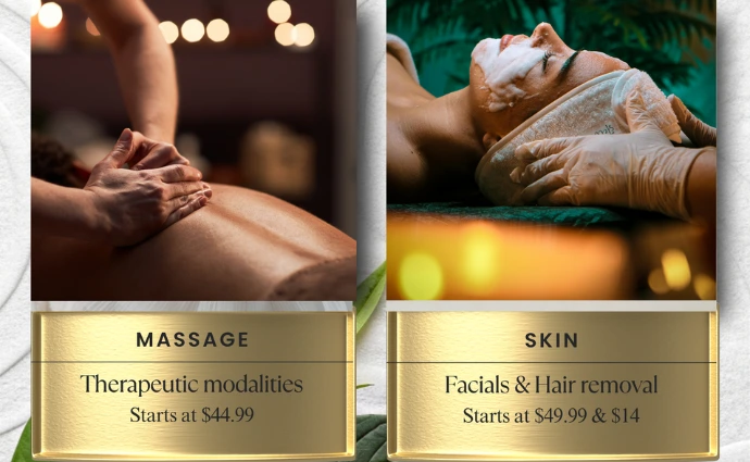 Eurospa Oasis services massage and facials